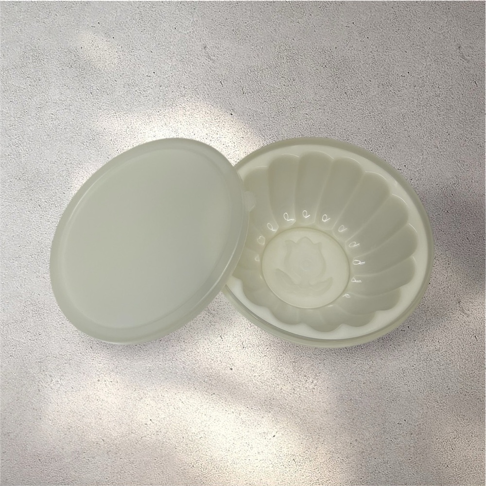 Vintage Tupperware Jel-N-Serve Gelatin Jello Mold Set White #616-5